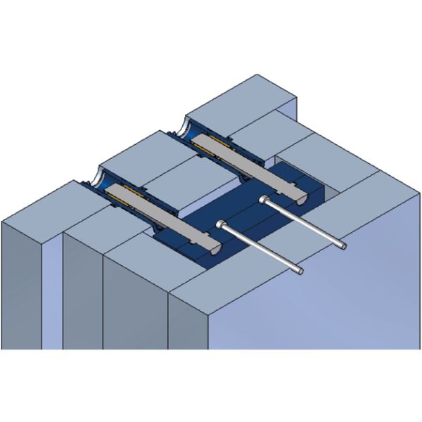 Führung von Auswerferplatten (Kurzhub)