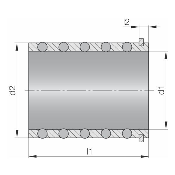 Scope of delivery: incl. locking ring 
Material of ball: 100Cr6 (1.3505), hardened 62-64 HRC
Material of cage: brass CuZn39Pb3 (2.0401)
Ball according to ISO3290, class G10